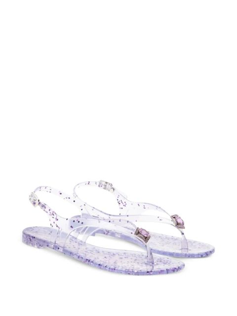 Casadei Jelly glittered sandals - White - zdjęcie produktu nr 2