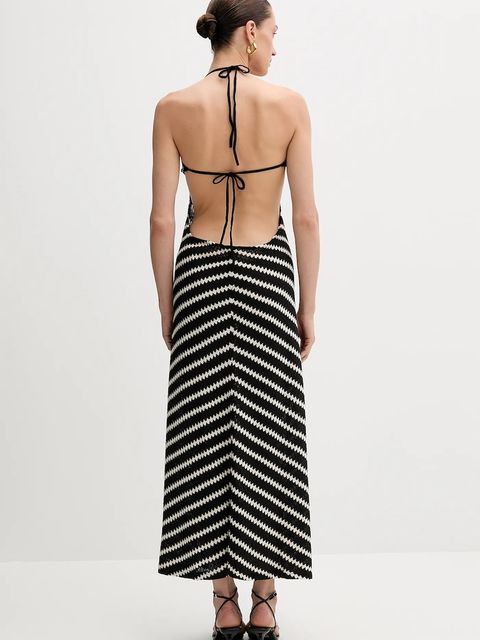 Bardot sukienka bawełniana kolor czarny maxi rozkloszowana 59904DB - zdjęcie produktu nr 2