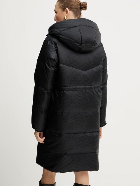 Karl Lagerfeld kurtka puchowa dwustronna kolor czarny zimowa A4W15045