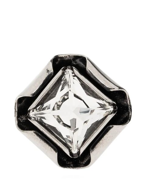 Givenchy crystal-embellished geometric ring - Silver - zdjęcie produktu nr 2