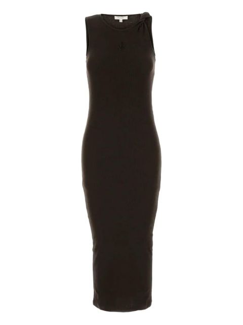 JW Anderson anchor-embellished twisted-strap dress - Black - zdjęcie produktu nr 1