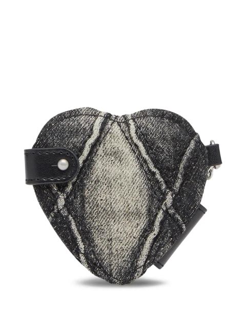 Diesel heart-shaped denim keychain - Black - zdjęcie produktu nr 2