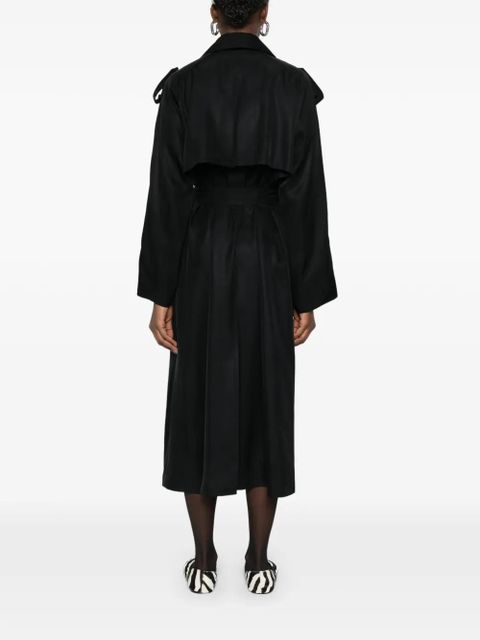 The Frankie Shop Veyron belted trench coat - Black