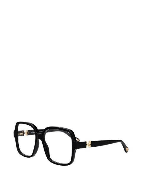 Chloé Eyewear oversized-frame glasses - Black - zdjęcie produktu nr 2