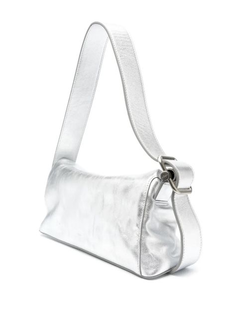 Osoi Folder Brot metallic-leather shoulder bag - Silver