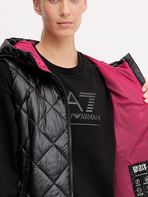 Dkny bezrękawnik kolor czarny przejściowy DP5V3144