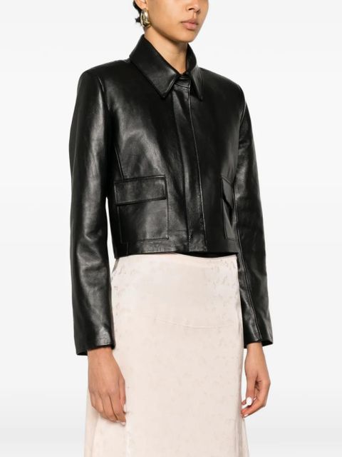 Nour Hammour Bleeker cropped jacket - Black