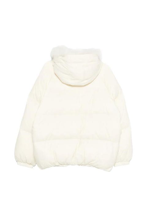 Yves Salomon shearling-hood jacket - Neutrals - zdjęcie produktu nr 2