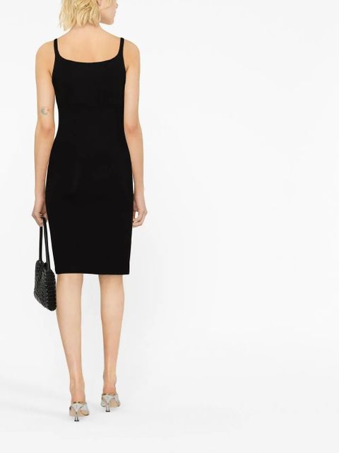 Rabanne button-detailed draped minidress - Black