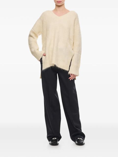 LouLou de Saison pleated wool trousers - Black - zdjęcie produktu nr 2