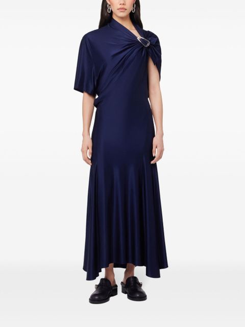 Rabanne draped midi dress - Blue