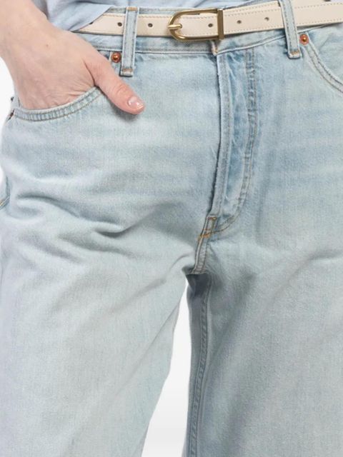 RE/DONE cropped straight-leg jeans - Blue