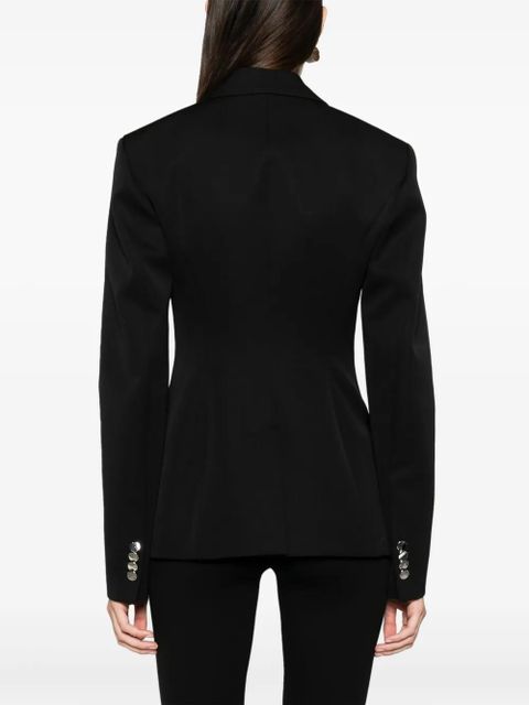 The Attico single-breasted virgin wool blazer - Black