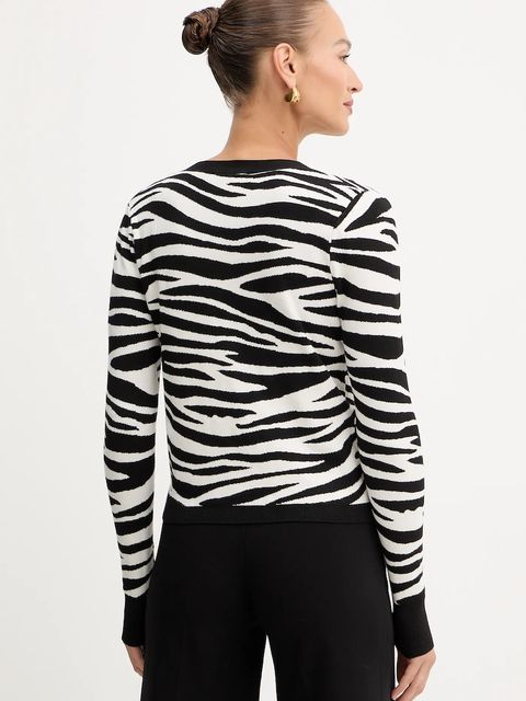 Morgan kardigan damski kolor czarny lekki MZOO