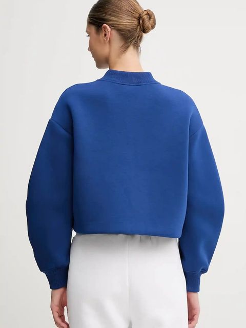 Calvin Klein Jeans bluza damska kolor niebieski z aplikacją LV047C524G