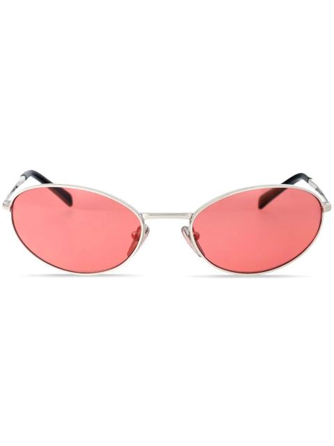 Prada Eyewear 0PRA59S round-frame sunglasses - Silver - zdjęcie produktu nr 1