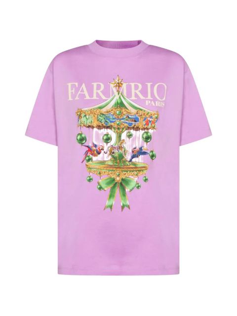 FARM Rio Paris Carousel T-shirt - Purple - zdjęcie produktu nr 1
