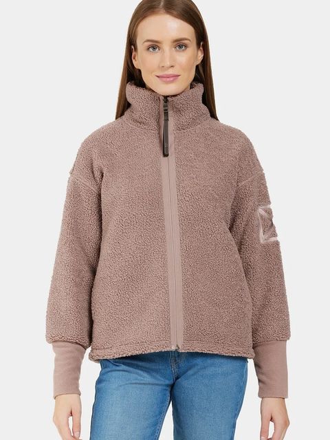 Didriksons bluza MELLA damska kolor brązowy gładka 505446 - zdjęcie produktu nr 1