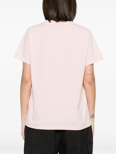 GANNI graphic-print T-shirt - Pink