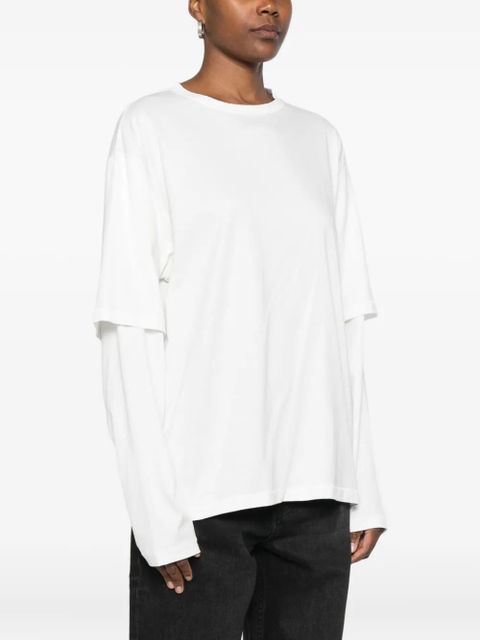 Aya Muse double-sleeve T-shirt - White