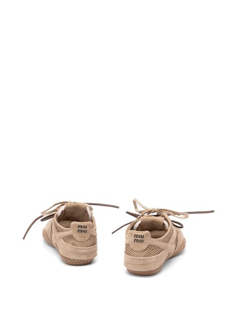 Miu Miu Gymnasium lace-up sneakers - Neutrals - zdjęcie produktu nr 2
