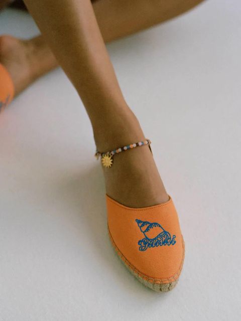 GANNI beaded charm-detail anklet - Gold - zdjęcie produktu nr 2