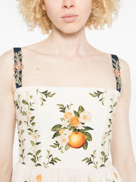 Agua By Agua Bendita floral-print mini dress - Neutrals