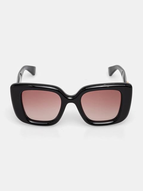 Gucci okulary przeciwsłoneczne damskie kolor czarny GG1975S