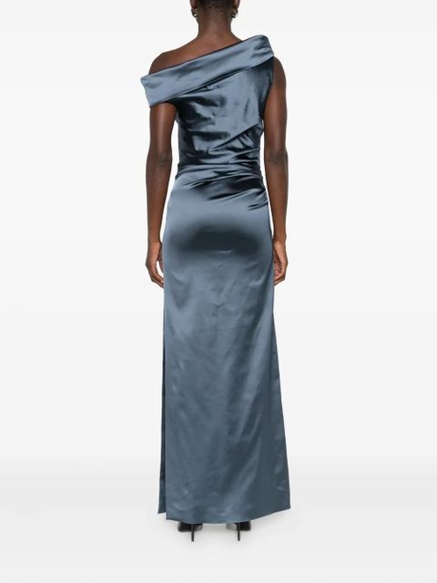 Max Mara draped off-shoulder dress - Blue