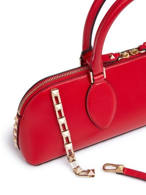 Valentino Garavani Rockstud E/W leather handbag - Red