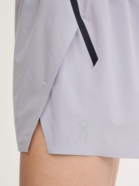 On szorty treningowe damskie kolor fioletowy z nadrukiem high waist 1WF10330174