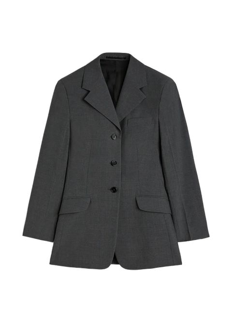 Jil Sander poplin wool blazer - Grey - zdjęcie produktu nr 1