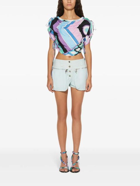 PUCCI toile cargo shorts - Blue - zdjęcie produktu nr 2