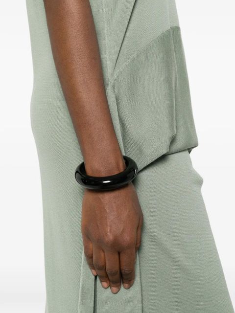 Jil Sander V-neck draped maxi dress - Green