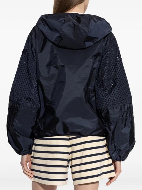 Moncler pierced nylon jacket - Blue