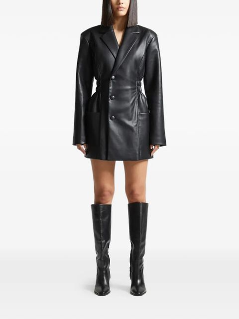 Manière De Voir double-breasted blazer dress - Black