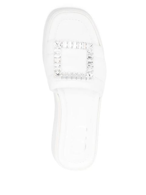Casadei 40mm crystal-embellished sandals - White - zdjęcie produktu nr 2