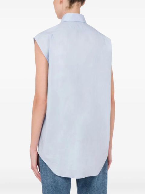 Moschino sleeveless shirt - Blue
