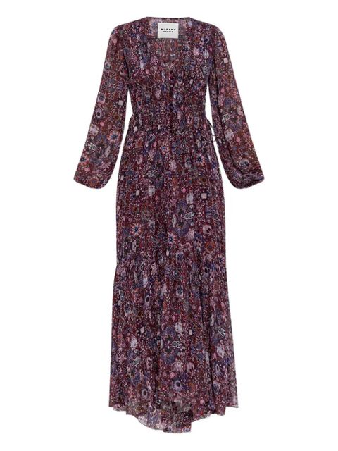 MARANT ÉTOILE floral-print maxi dress - Purple - zdjęcie produktu nr 1