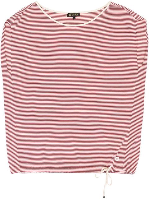 Loro Piana striped silk vest - White - zdjęcie produktu nr 1