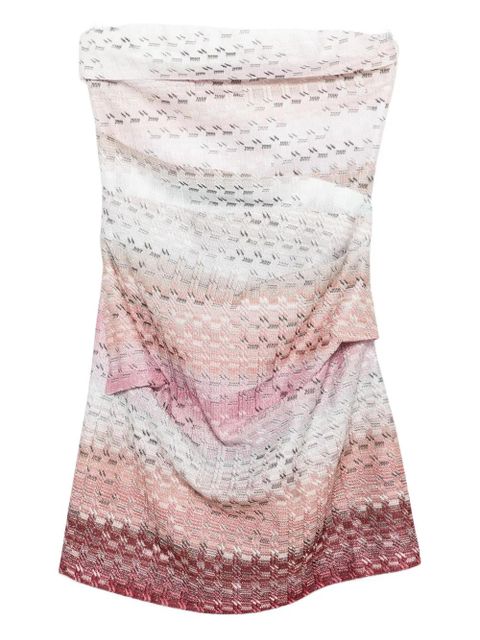 Missoni ombré-effect knitted mini dress - Pink - zdjęcie produktu nr 1