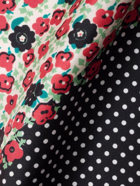 Prada printed silk scarf - Red - zdjęcie produktu nr 2