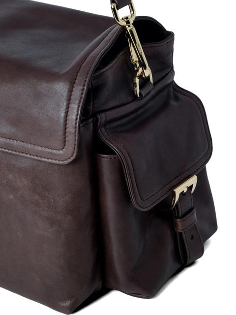 Prada Explore leather shoulder bag - Brown