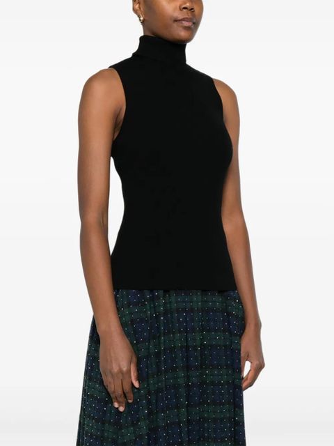Maje ribbed sleeveless turtleneck top - Black - zdjęcie produktu nr 2