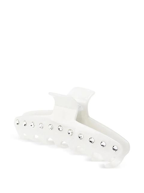 Maison Michel crystal-embellished claw hair clip - White - zdjęcie produktu nr 1