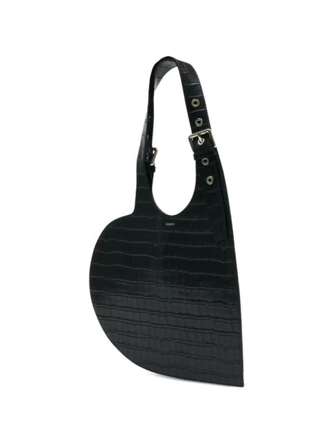 Coperni Croco heart tote shoulder bag - Black - zdjęcie produktu nr 2
