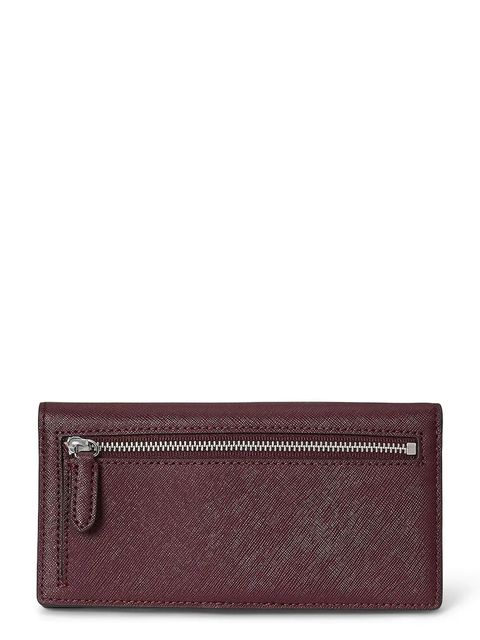 Lauren Ralph Lauren portfel skórzany damski kolor bordowy 432802917 - zdjęcie produktu nr 2