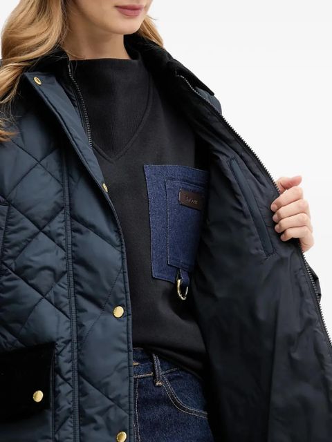 Barbour quilted corduroy pocket jacket - Blue