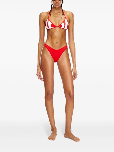 Diesel Bfb-Sees-A logo-print bikini top - Red - zdjęcie produktu nr 2