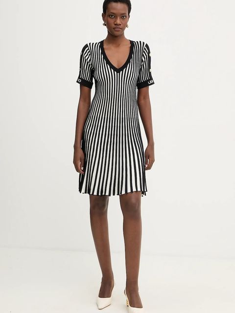 Liu Jo sukienka kolor biały mini rozkloszowana TA6062 MS55N